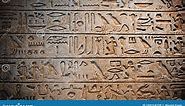 Ancient Wall of Egyptian Hieroglyphics Stock Video - Video of ancient, landmark: 249154739