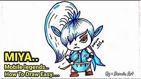 How to draw miya | easy drawing | mobile legends