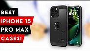 10 Best iPhone 15 Pro Max Cases! ✅ { Spigen / Clear / Magsafe } 🏆