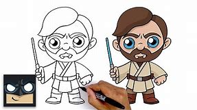 How To Draw Obi-Wan Kenobi | Star Wars Episode 3