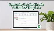 Make Your Own Dynamic Calendar In Google Sheets: Step-by-Step Tutorial