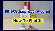 How To Find Alcohol - 99.9% Isopropyl Alcohol For Your DIY Hand Sanitizer - NO STOCKS - NO PROBLEMS