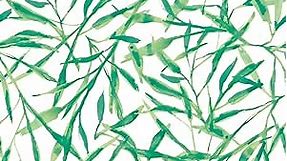 Tempaper Jade Green Watercolor Leaves Removable Peel and Stick Wallpaper, 20.5 in X 16.5 ft, Made in the USA