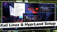 Make Your Kali linux Desktop Look Professional // Amazing Kali Linux And HYPRLAND Setup