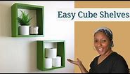 How to Make Wall Cube Shelves | Easy Beginner Woodworking
