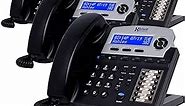 XBLUE X16 Small Business Phone System Bundle with (4) Phones - (6) Outside Line & (16) Phone Capacity - Includes Auto Attendant, Voicemail, Caller ID, Paging & Intercom