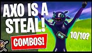 The Most "WORTH IT" Skin Ever? AXO Combos! Skin Rating (Fortnite Battle Royale)