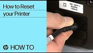 How to Reset your HP Printer | HP Printers | HP Support