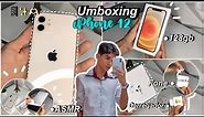 iPhone 12 Unboxing ~branco ~128Gb + teste de câmaras ~acessórios