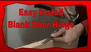 How To Install Hinges On A New Blank Door, Installing A Door Hinge