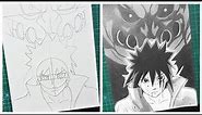 Cara Menggambar Sasuke Uchiha [NARUTO] Anime Drawing Step By Step