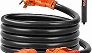 VEVOR 50 Amp RV Extension Cord, 15 ft, Heavy Duty STW 6/3+8/1 AWG RV Power Cord, NEMA 14-50R Female NEMA 14-50P Male Plug, for RVs, Generators, Campers, ETL Listed