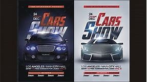car show flyer design using coreldraw