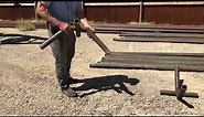 Fence Tips - Simple pipe cradle made for loading or cutting pipe