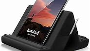 Lamicall Tablet Pillow Holder Stand - Tablet Pillow Soft Pad Dock for Lap, Bed and Desk with Pocket & 4 Viewing Angles, for 2022 iPad Pro 11, 12.9, Air, Mini, Kindle, 4-13" Phone and Tablet, Black
