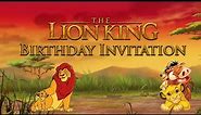 Lion King Theme Birthday Invitation only @ 500/-