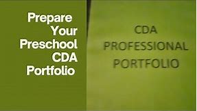 Preschool CDA Portfolio
