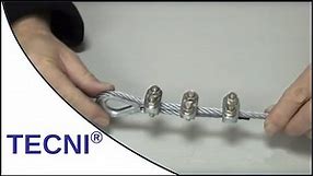 How to Fit Wire Rope Grips onto Steel Cable by TECNI