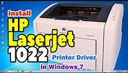 How to Download & Install Hp LaserJet 1022 Printer Driver in Windows 7 PC or Laptop