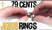Stainless-Steel Jesus Rings (4K)