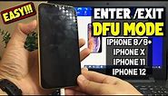 How to Enter & Exit DFU Mode on iPhone 8/8+ , iPhone X, iPhone 11, iPhone 12 | Enter DFU Mode Easy!