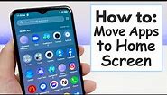 How to Move Apps to Home Screen - (TCL 30 XE 5G)