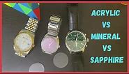 3 Types Of Watch Glass – Which Is Best? Acrylic vs Mineral vs Sapphire Watch Glass Comparison