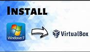 How to Install Windows 7 on Virtualbox | 2022