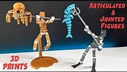 Articulated and Jointed Figures 3D Prints