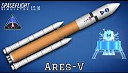 How to build NASA's Ares-V Rocket in Spaceflight Simulator | Ares-V & Altair