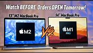 13" M2 MacBook Pro vs 14" MacBook Pro - What you NEED to KNOW!
