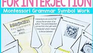 Interjection Key Experience Montessori Grammar Symbol Extension Color and Cut