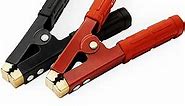 2PCS Battery Jumper Cable Clamps, Govel Heavy Duty Pure Copper Alligator Clips Jumper Cables Boost Clamp, Car Battery Charger Clamps, Suitable for Car Auto Vehicle Boat (Red & Black)