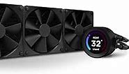 NZXT Kraken Elite 360mm AIO CPU Cooler with Customizable LCD Display, High-Performance Pump, and 3 F120P Fans - Black