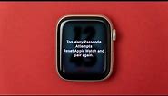 How to Reset Apple Watch (Too Many Passcode Attempts)