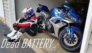How To Change The Battery on a Honda CBR600RR Sportbike!
