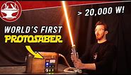 World's First Protosaber! (REAL BURNING LIGHTSABER)