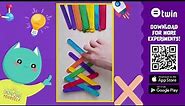 Popsicle Stick Chain Reaction Experiment | Easy Science Experiments for Kids