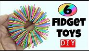 6 EASY DIY FIDGET TOYS - HOW TO MAKE TOYS - PAPER CLIP, PIPE CLEANER, STRESS RELIEVER DIYS