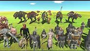 Mutant War - Mutant Dinosaurs Vs Mutant Primates + Infernals - Animal Revolt Battle Simulator