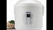 Aroma 8-Cup (Cooked) Digital Rice Cooker and Food Steamer, Stainless Steel