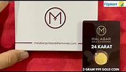 Malabar Gold & Diamonds 2 Gram 24 Karat Gold Coin Unboxing | Flipkart Sale | Indian Bullionaire