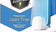 Raid Essentials Flying Insect Light Trap Starter Kit, 1 Plug-In Device + 1 Cartridge, Featuring Light Powered Attraction