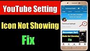YouTube Settings Icon Not Showing Fix | YouTube Gear Button Missing Solve | YouTube Channel Art
