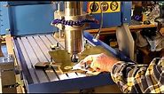 6040 CNC Router Making $125 per hour 3D machining into solid brass plate