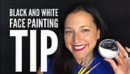 Black and White Face Painting Tip