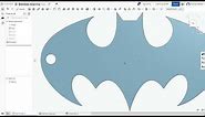 Creating a Batman Logo Emblem Keyring in Onshape for 3D Printing