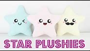 DIY Easy Kawaii Star Plush Pillows - Easy Room Decor & Gift Idea