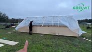 GRELWT Greenhouse Plastic Sheeting 32x25 ft, 6 mil Thickness Replacement Cover, UV Resistant
