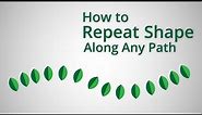 How to Repeat a Shape Along Any Path in Adobe Illustrator